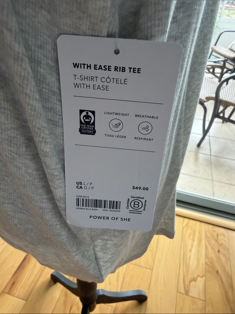 Athleta With Ease Rib Tee - Picture 4 of 4